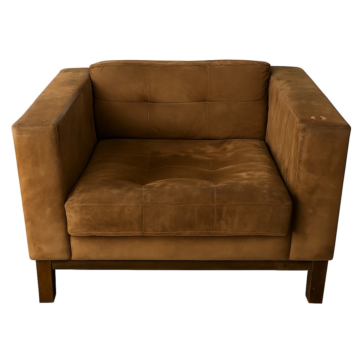 Desiron Hudson Dark Brown Fabric Accent Chair - image-1