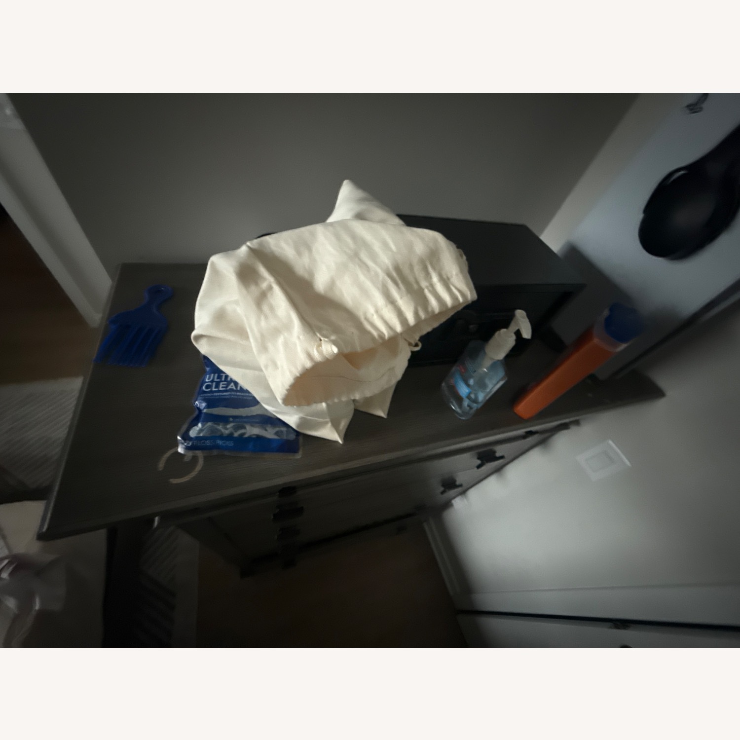 Light Gray Wood Dresser - image-3