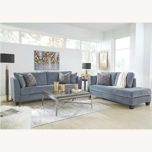 Used Ashley Furniture Sciolo Cobalt Sleeper Sofa for sale on AptDeco