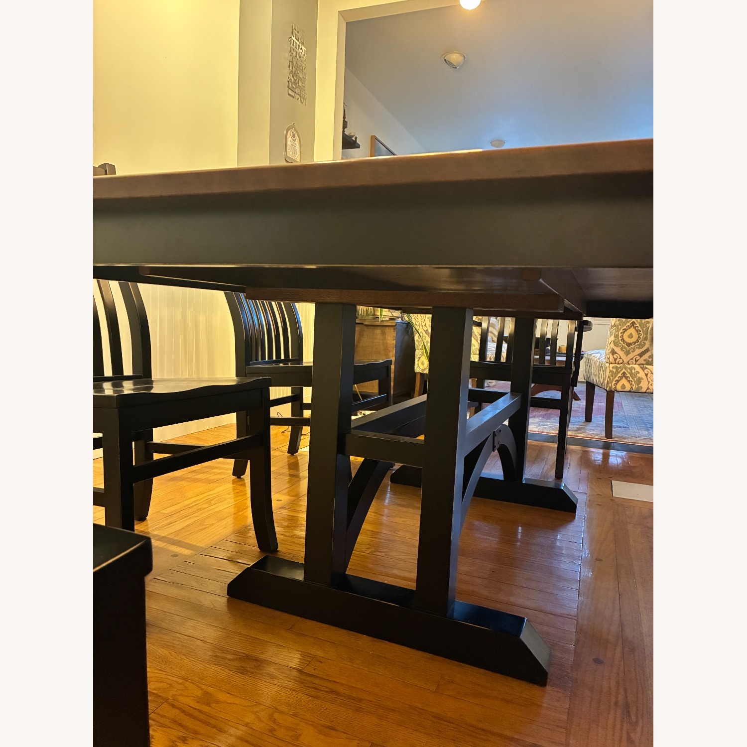 Dark Brown Wood Dining Sets - image-7