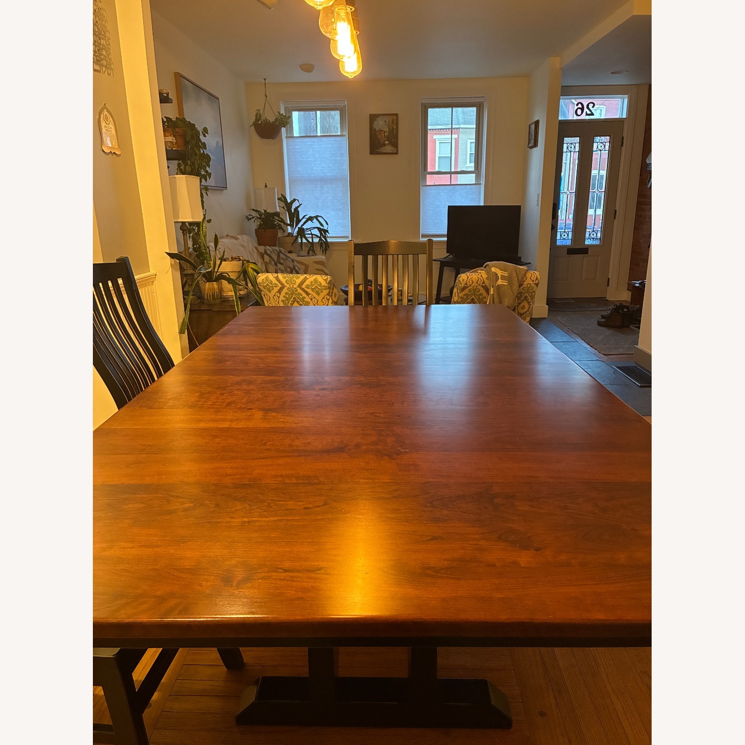 Dark Brown Wood Dining Sets - image-8