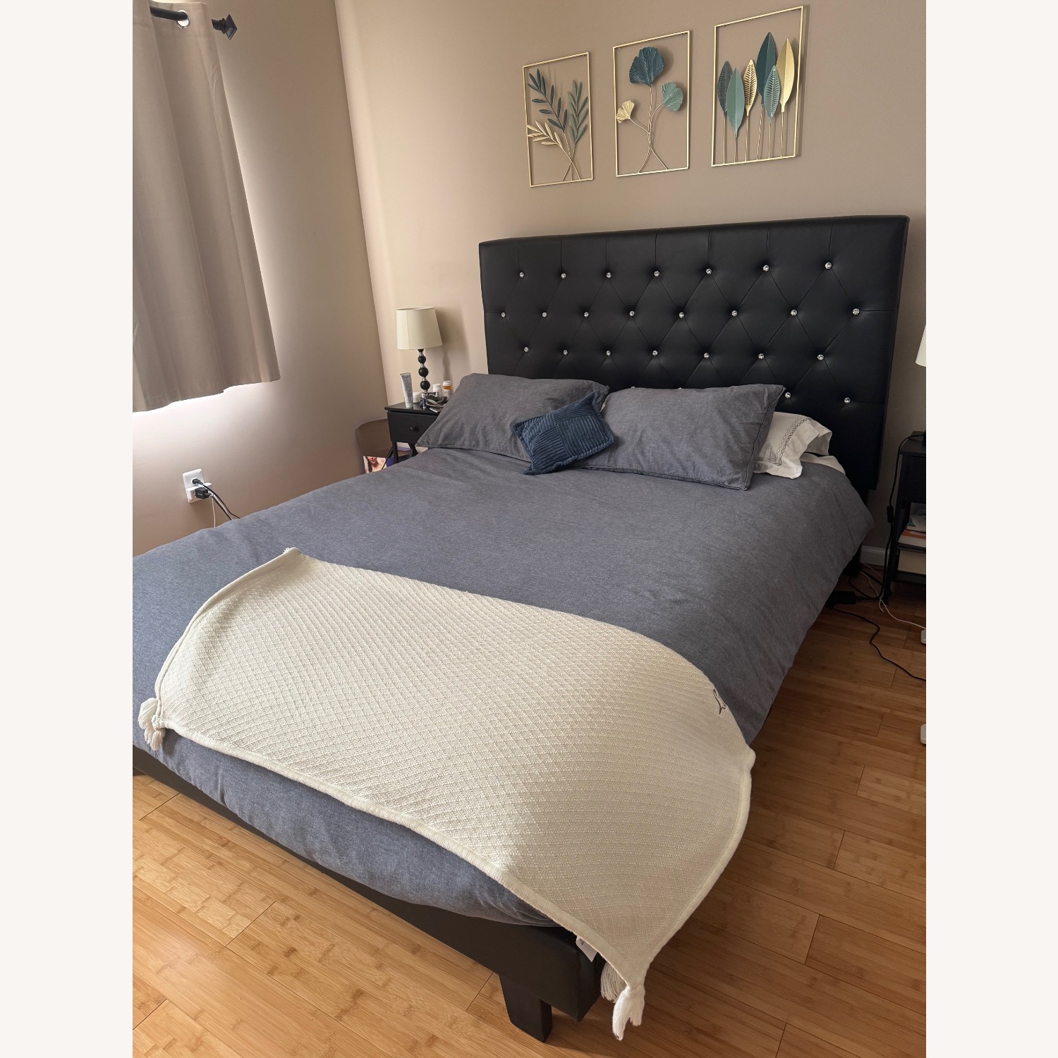 Black Queen Bed Frame - image-1