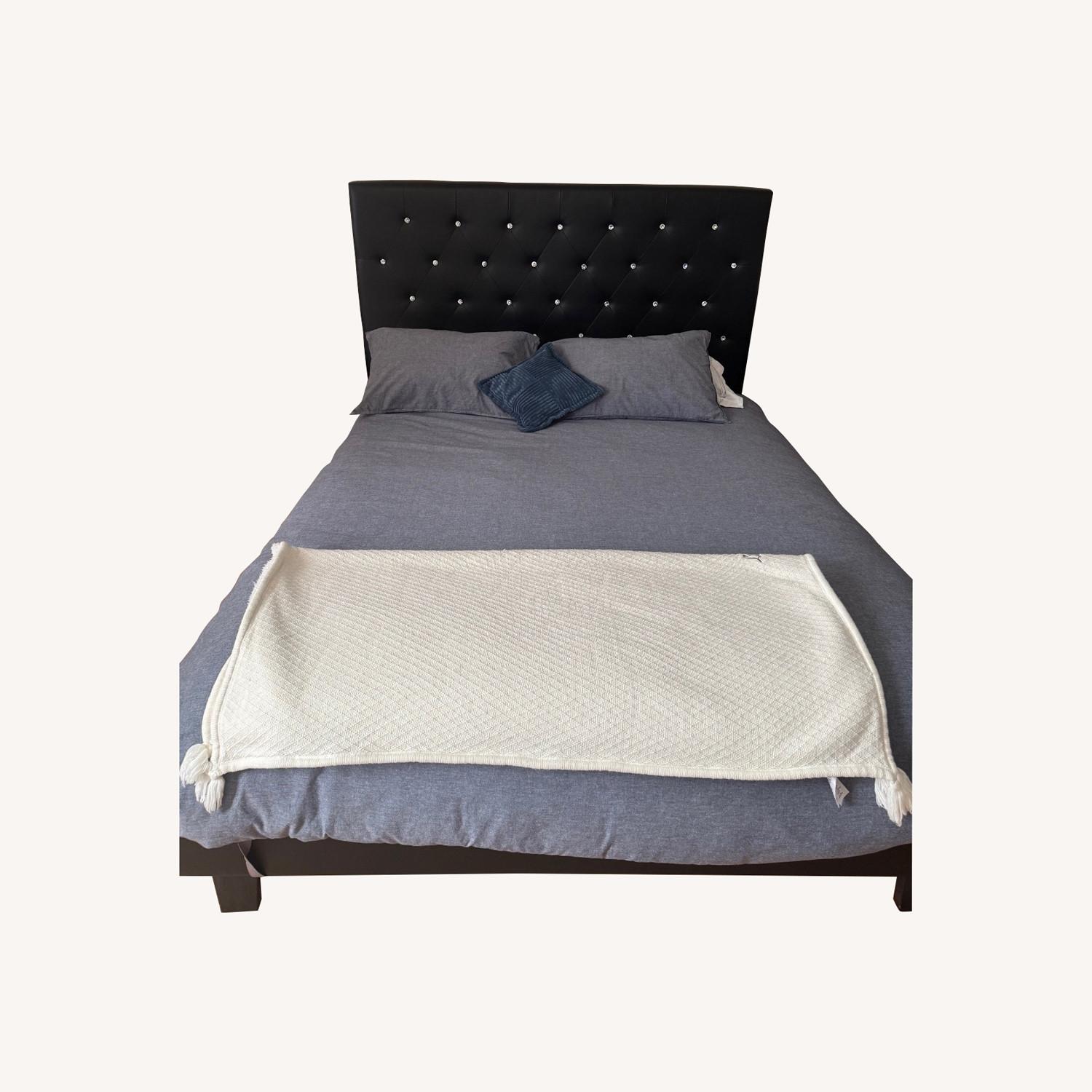 Black Queen Bed Frame - image-0