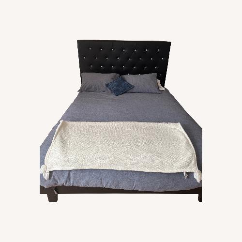 Used Black Queen Bed Frame for sale on AptDeco