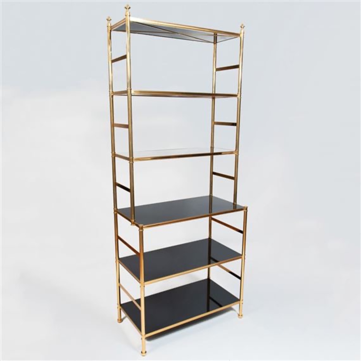 Vintage/Antique Black Lacquer Bookcase - image-1