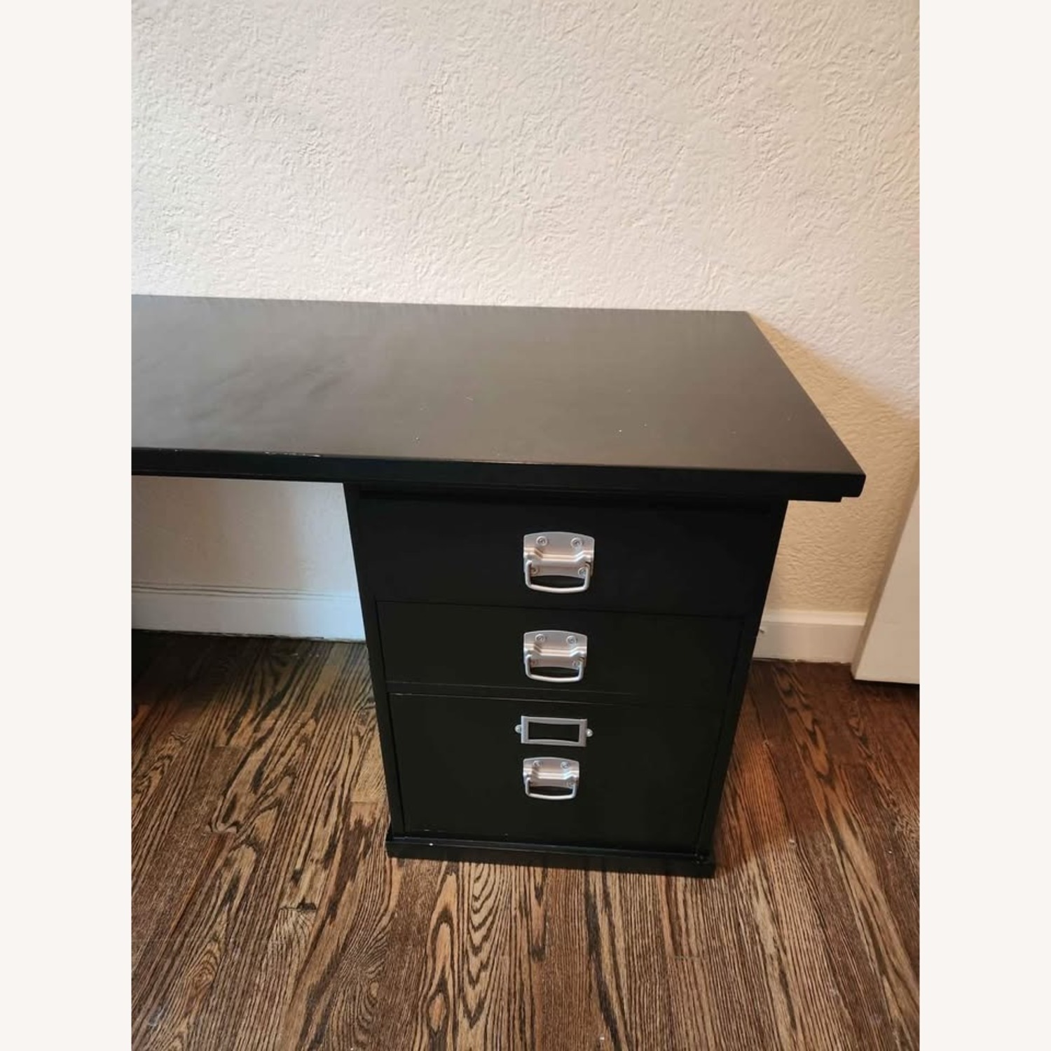 Pottery Barn Bedford Executive Black Wood Desk - image-3