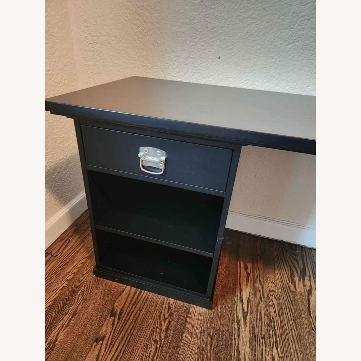 Pottery Barn Bedford Executive Black Wood Desk - image-4