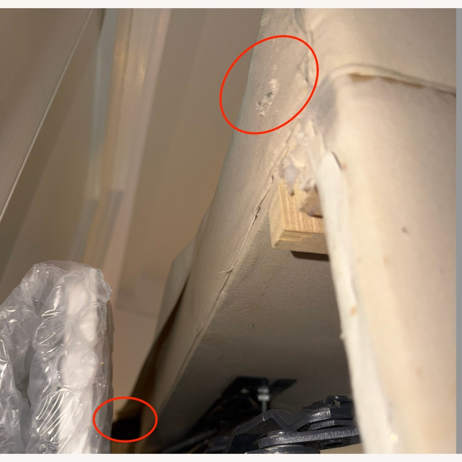 White Fabric Sleeper Sofa - image-5