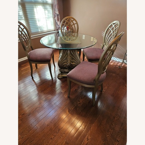 Used Taylor Made Custom Furniture Gold Dining Table for sale on AptDeco