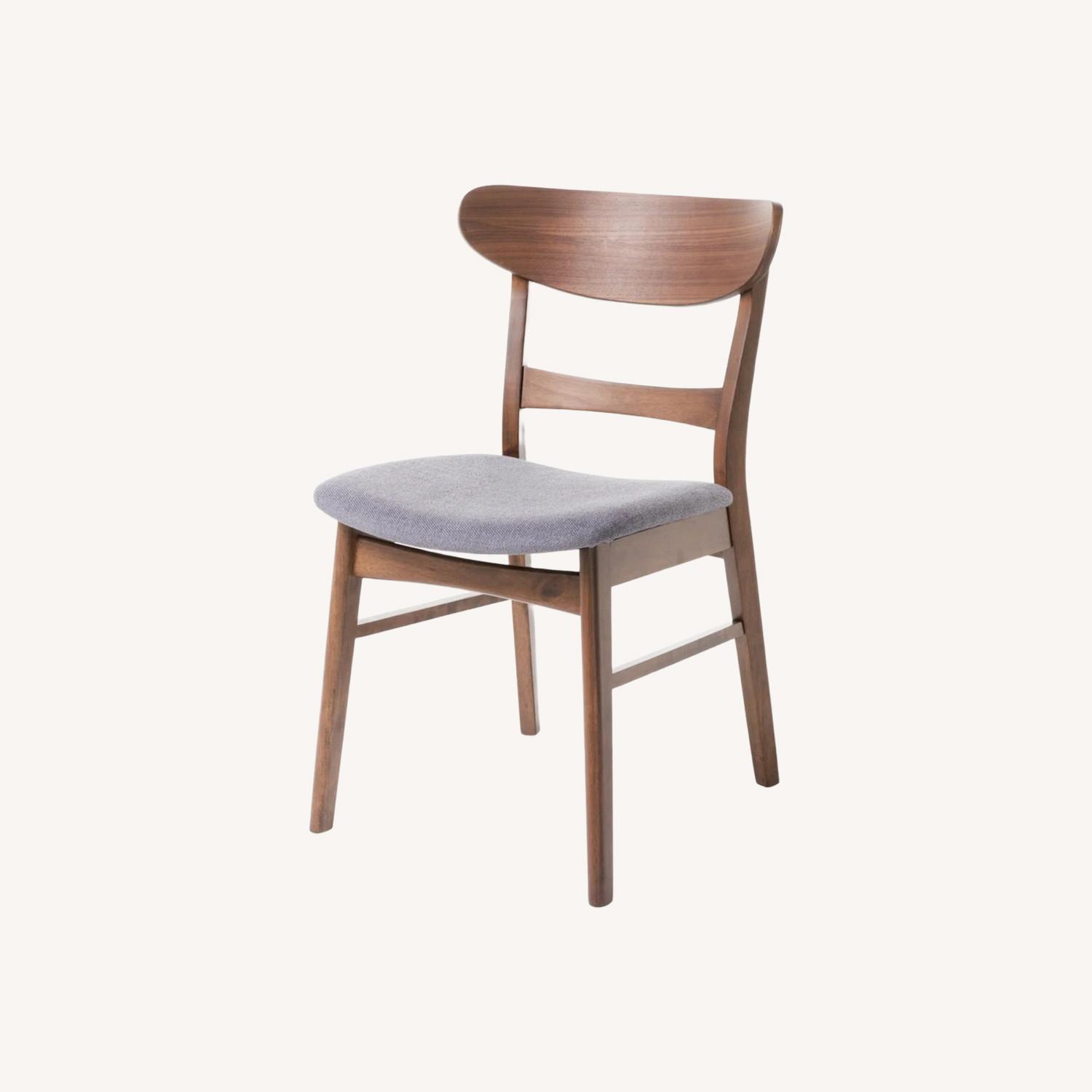 Wayfair Dark Gray Wood Dining Chair 4 - image-0