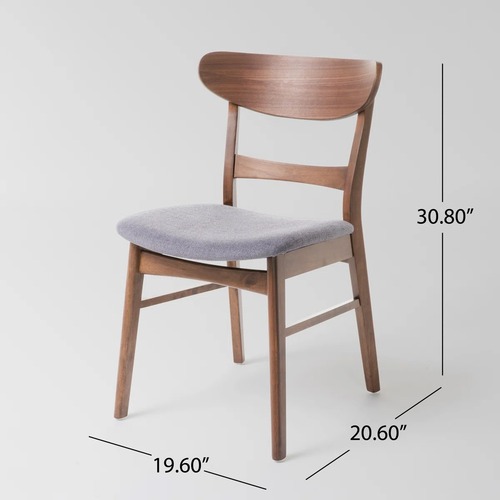 Used Wayfair Dark Gray Wood Dining Chair 4 for sale on AptDeco