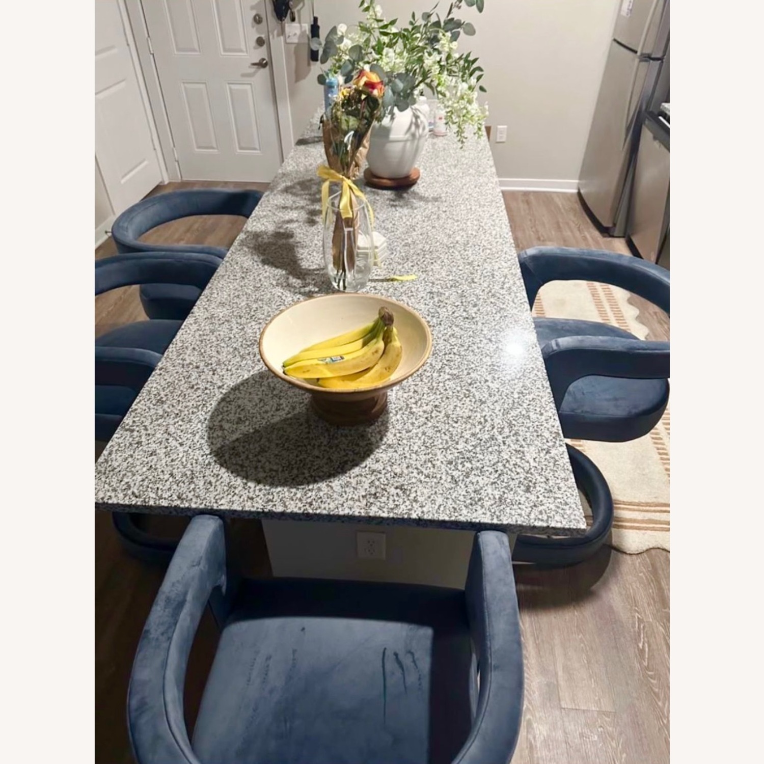 Modway Blue Velvet Stools - image-3