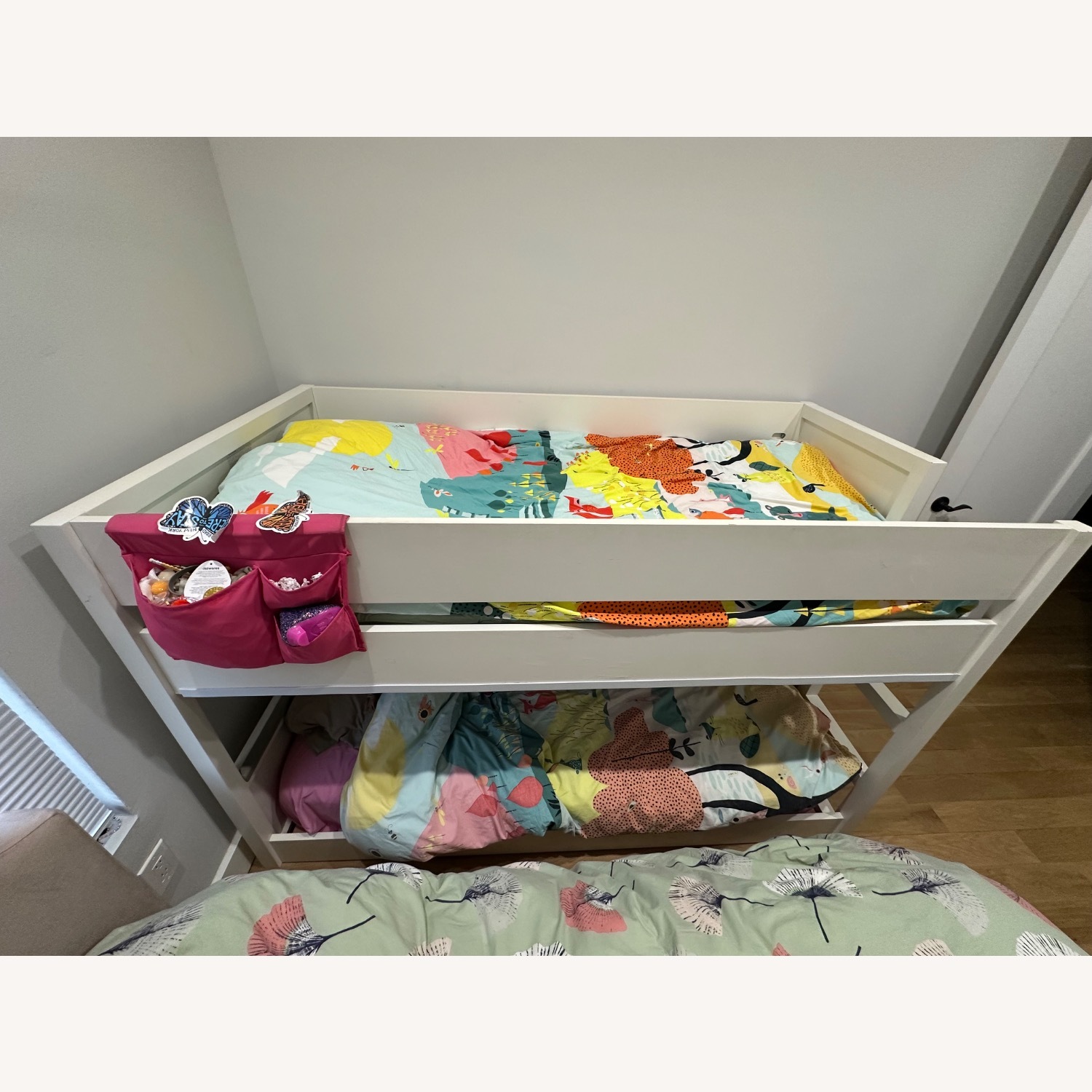 Crate & Barrel White Wood Bunk Bed - image-2