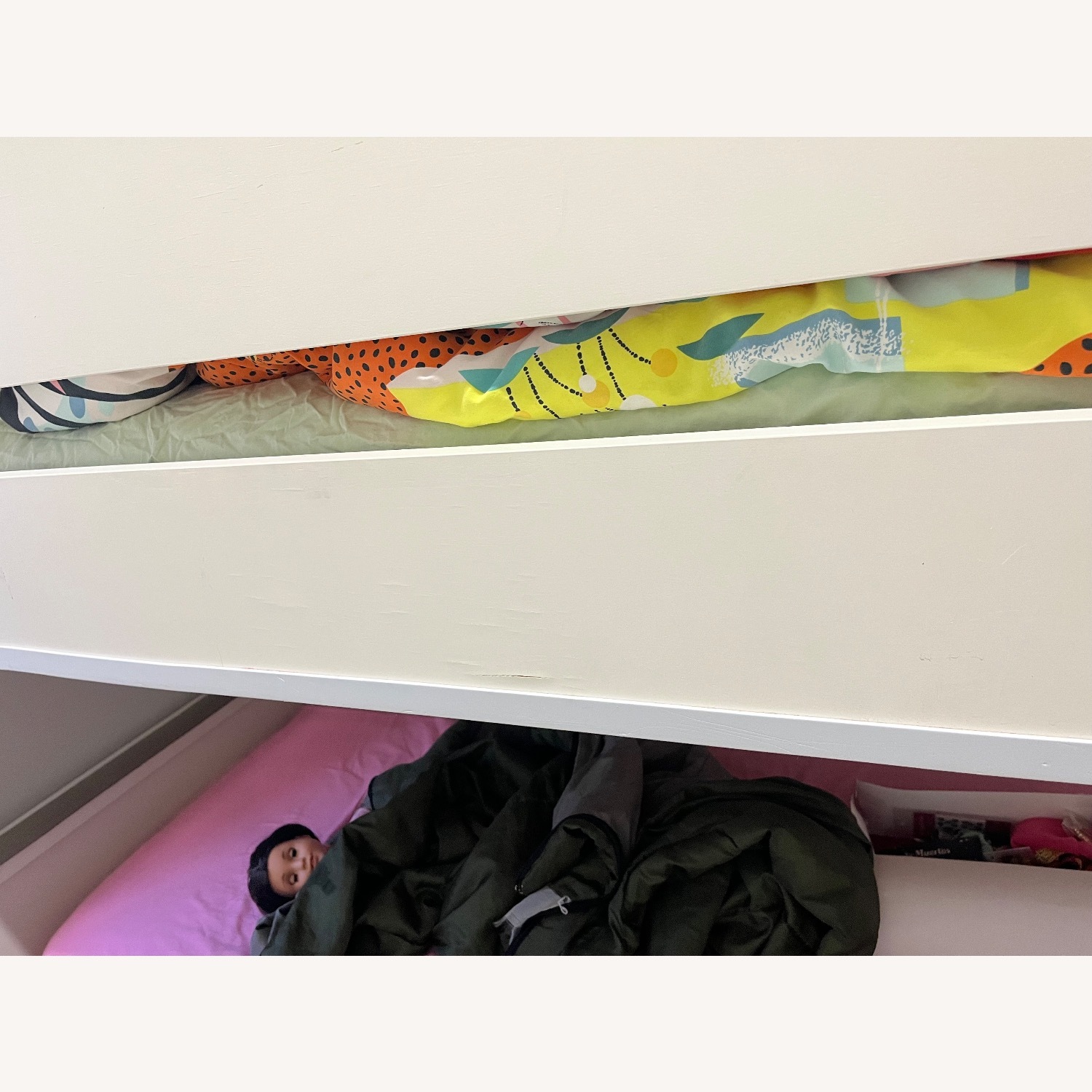 Crate & Barrel White Wood Bunk Bed - image-7