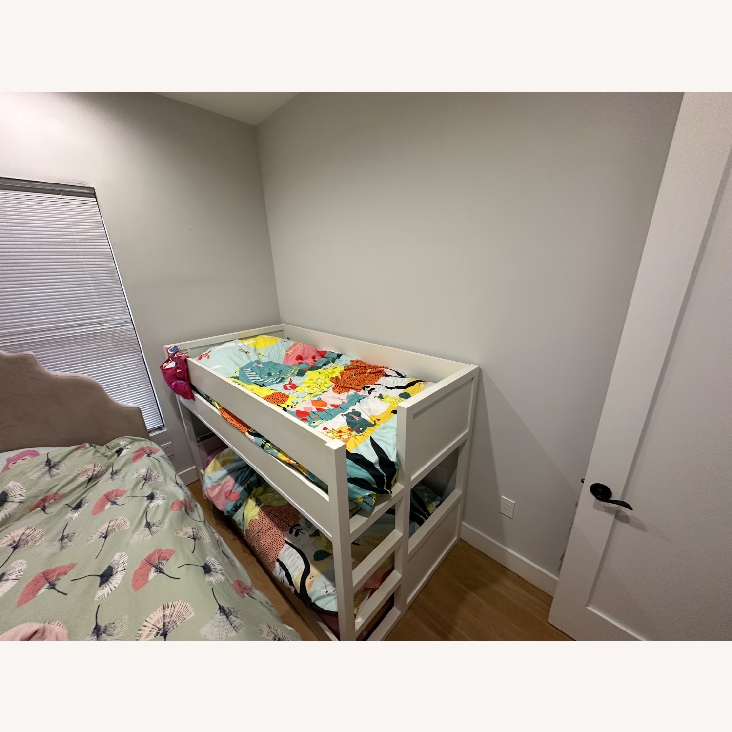 Crate & Barrel White Wood Bunk Bed - image-4