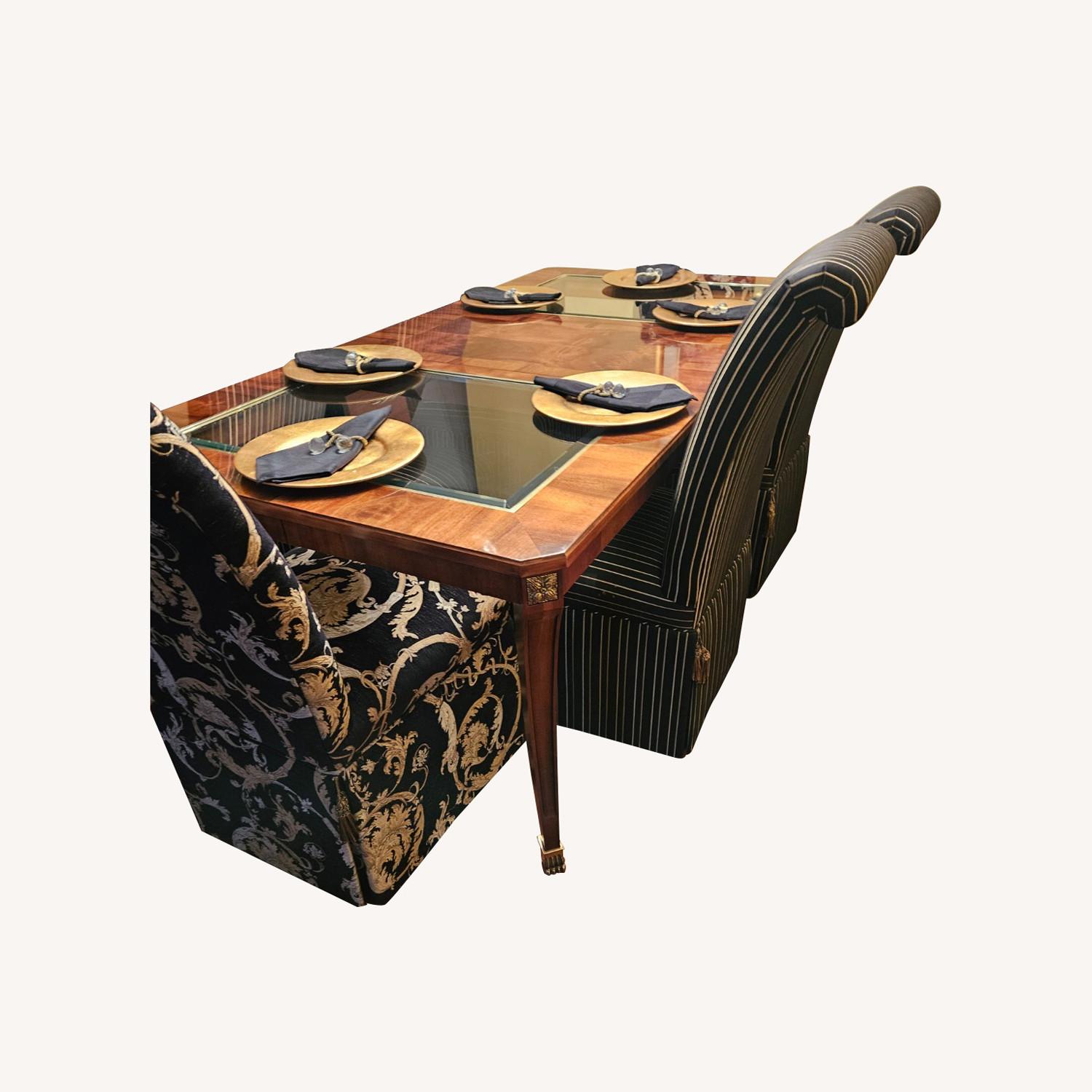 Century Furniture Dark Brown Wood Dining Table - image-0