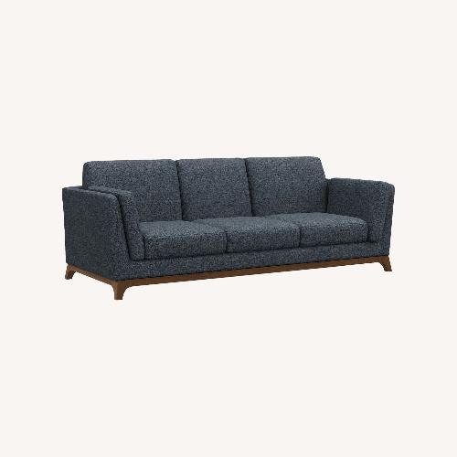 Used Article Blue Fabric 3+ Seater Sofa for sale on AptDeco