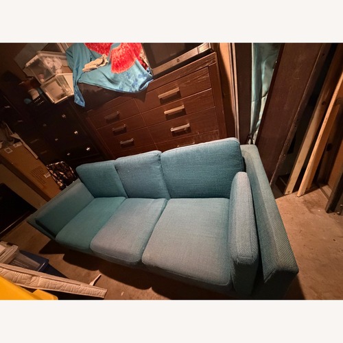 Used Article Blue Fabric 3+ Seater Sofa for sale on AptDeco