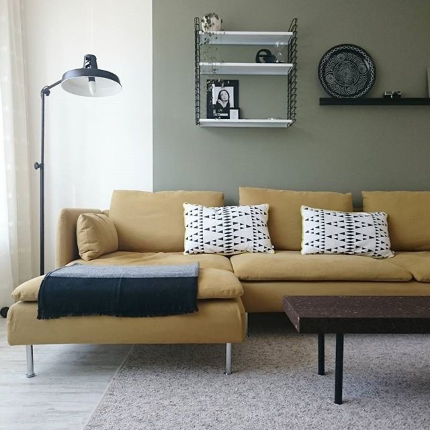 IKEA Soderhamn Dark Yellow Cover - image-1