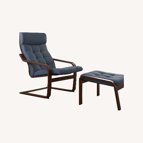 Used IKEA Poäng Armchair with Ottoman for sale on AptDeco