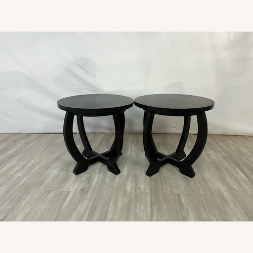 Used Walker Zabriskie Bow Leg Side Table Set of 2 for sale on AptDeco