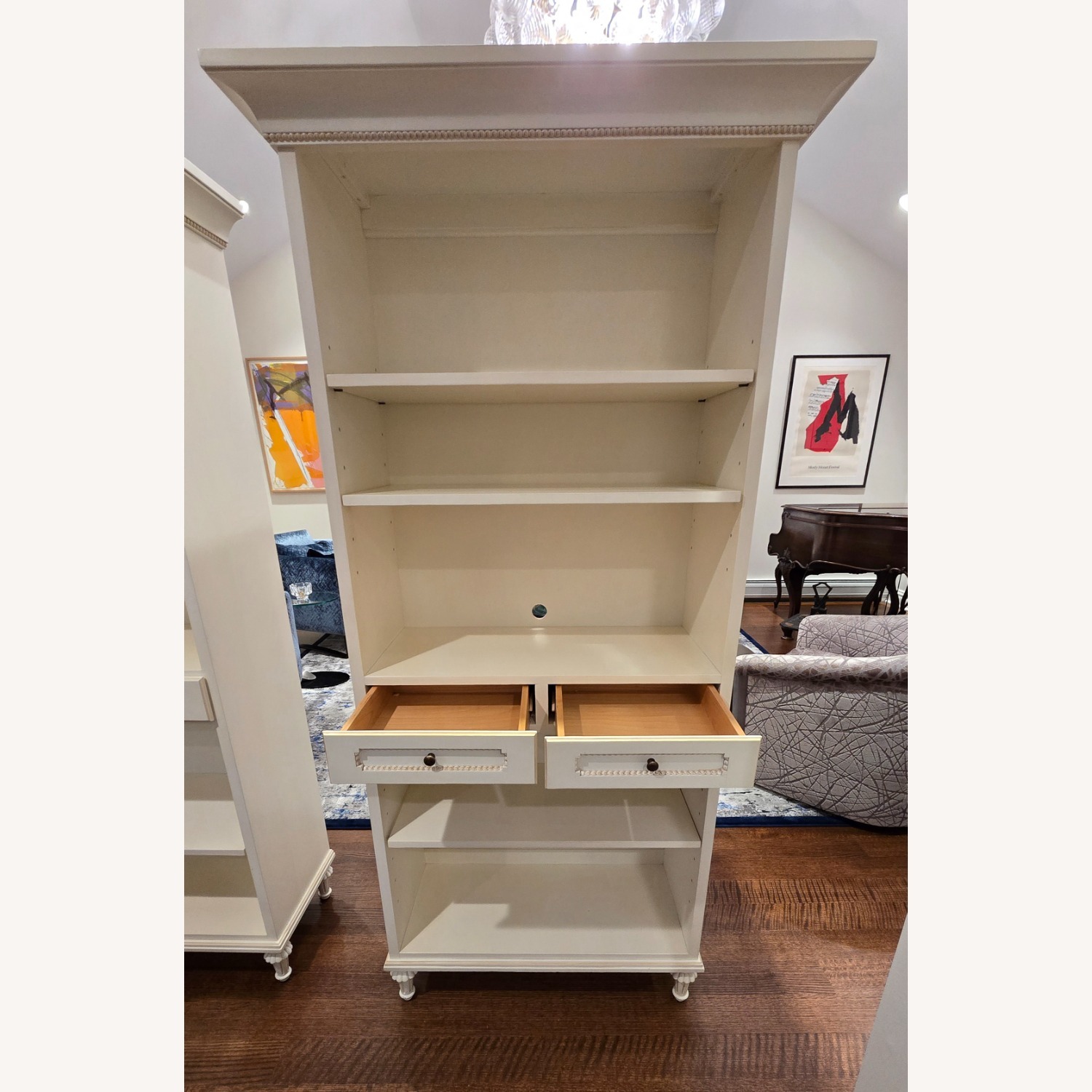 Princess White Wood Bookcase - image-2