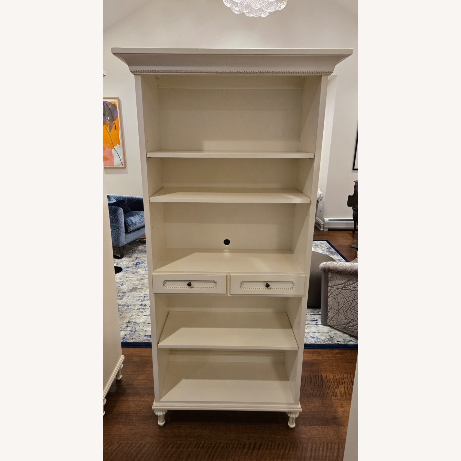 Princess White Wood Bookcase - image-1