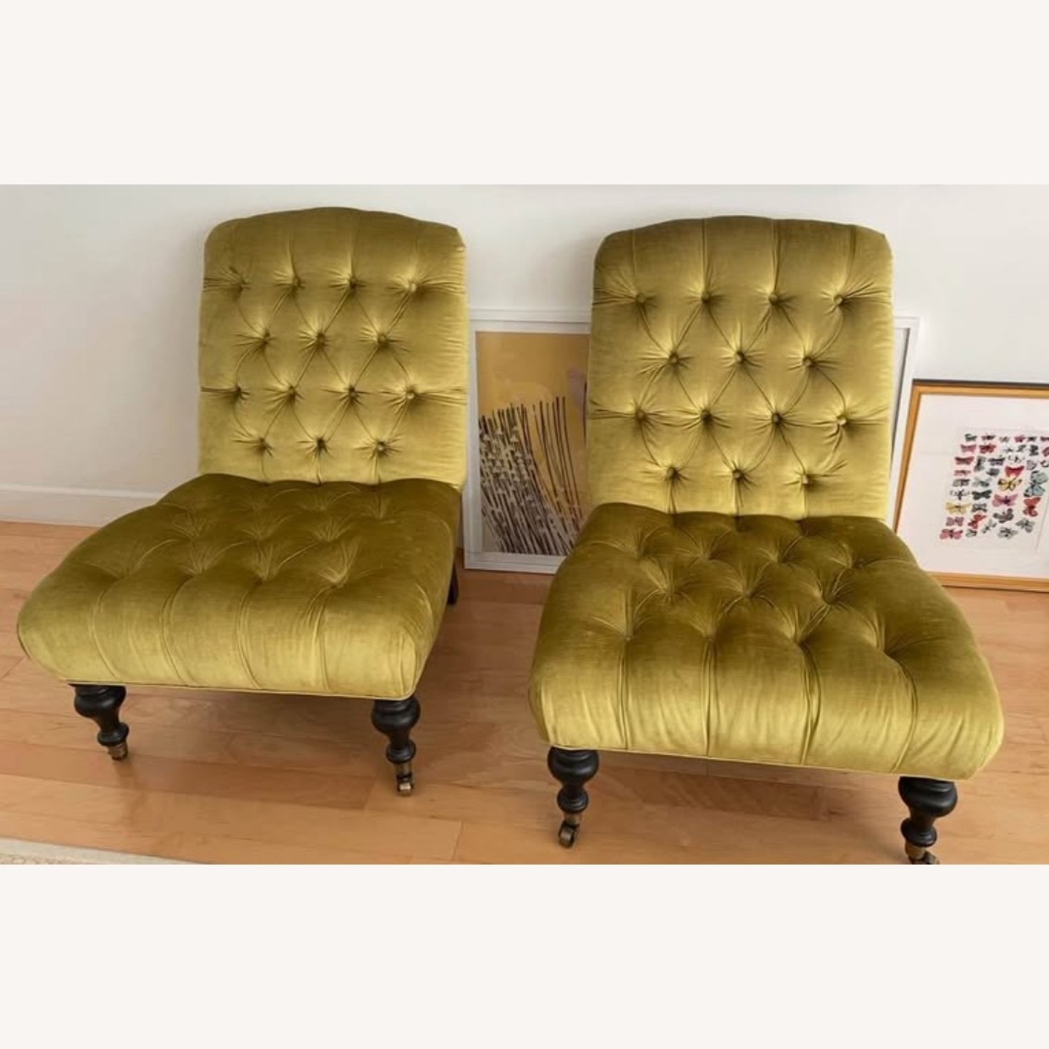 ABC Carpet and Home Velvet Chair Set - image-0