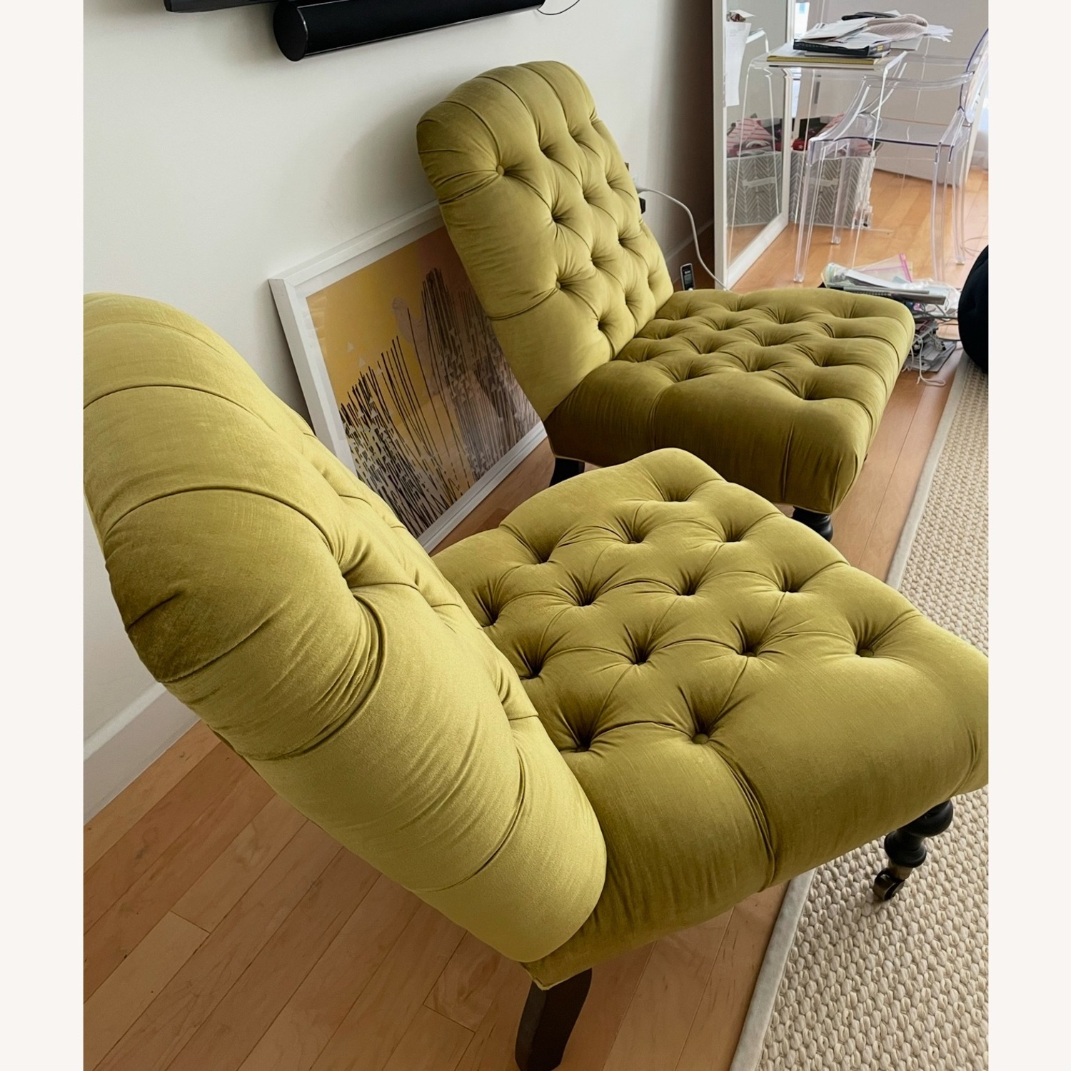 ABC Carpet and Home Velvet Chair Set - image-2