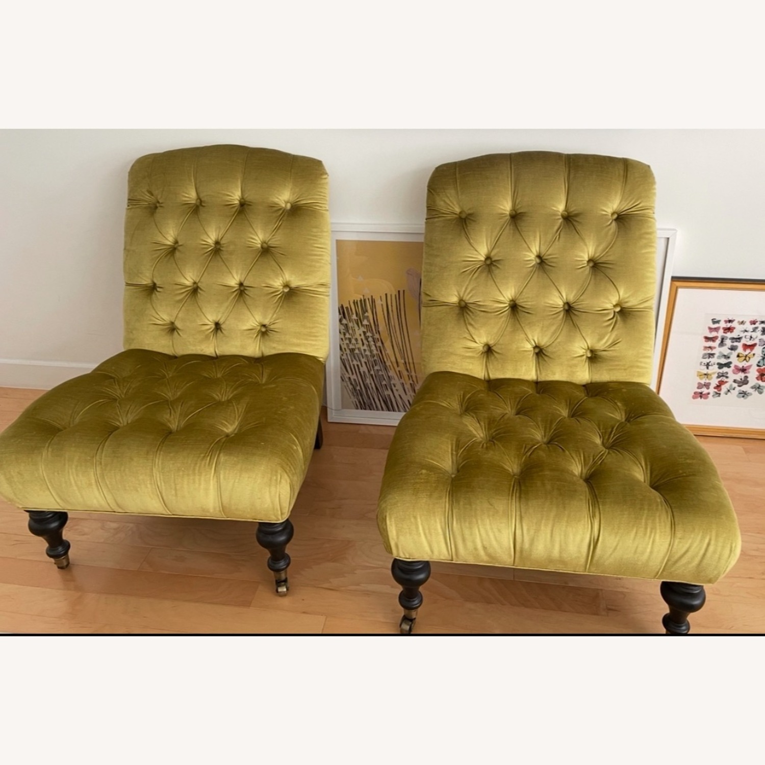 ABC Carpet and Home Velvet Chair Set - image-4