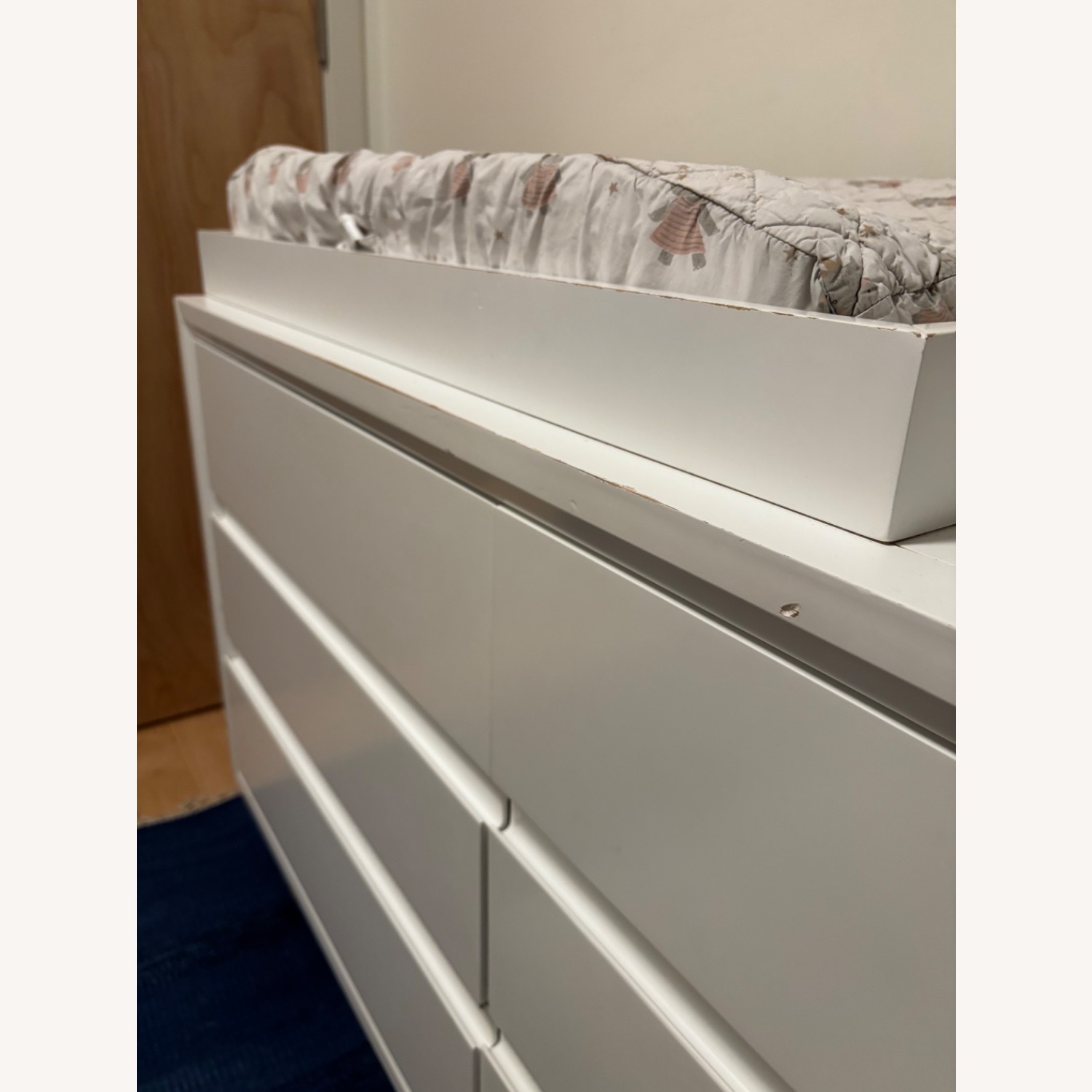 Crate & Barrel White Changing Table - image-3