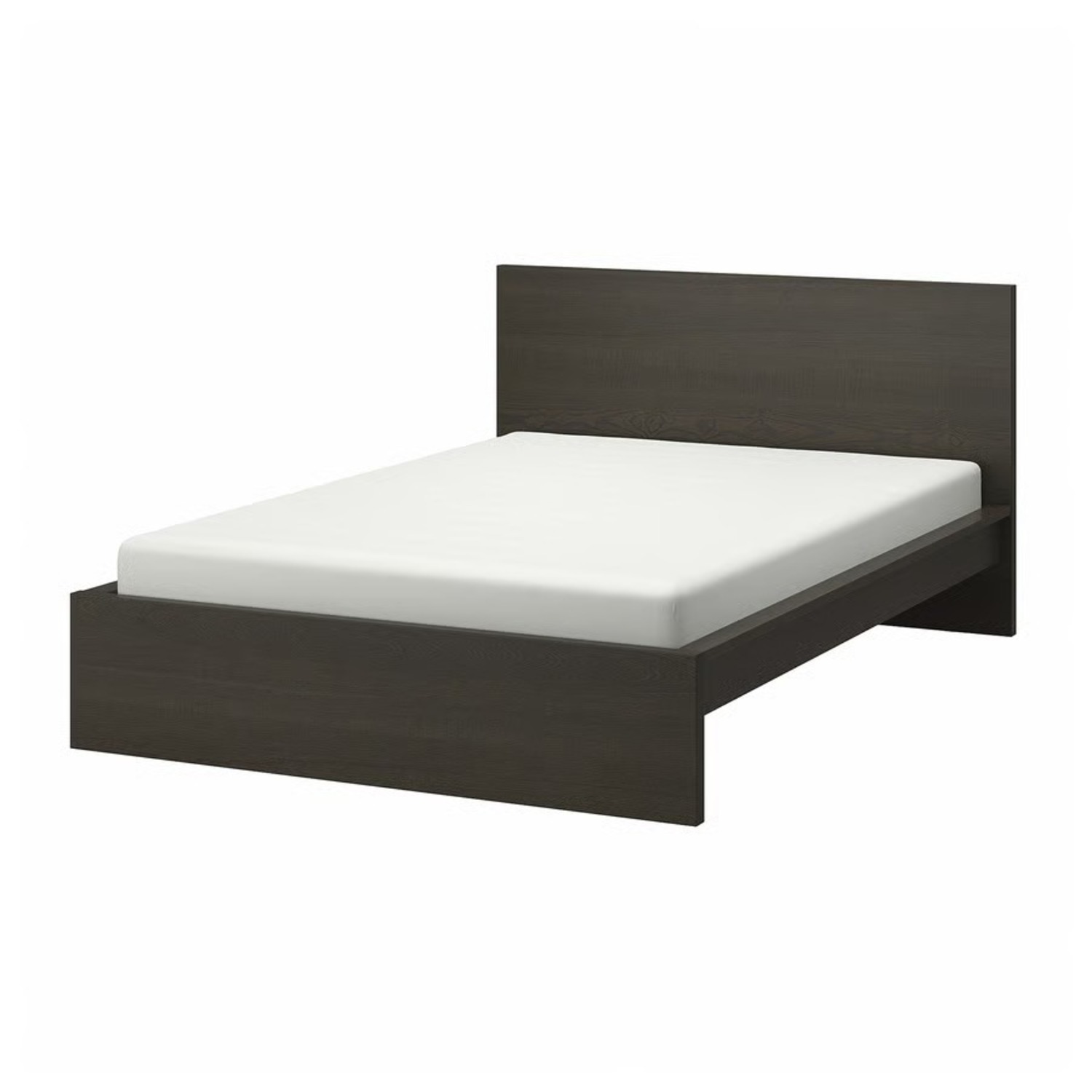 IKEA Malm Black Wood Full Bed - image-2