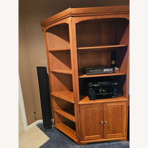Used Kings Furniture Natural Wood Wall Unit for sale on AptDeco