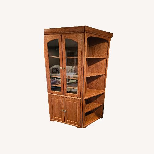 Used Kings Furniture Natural Wood Wall Unit for sale on AptDeco