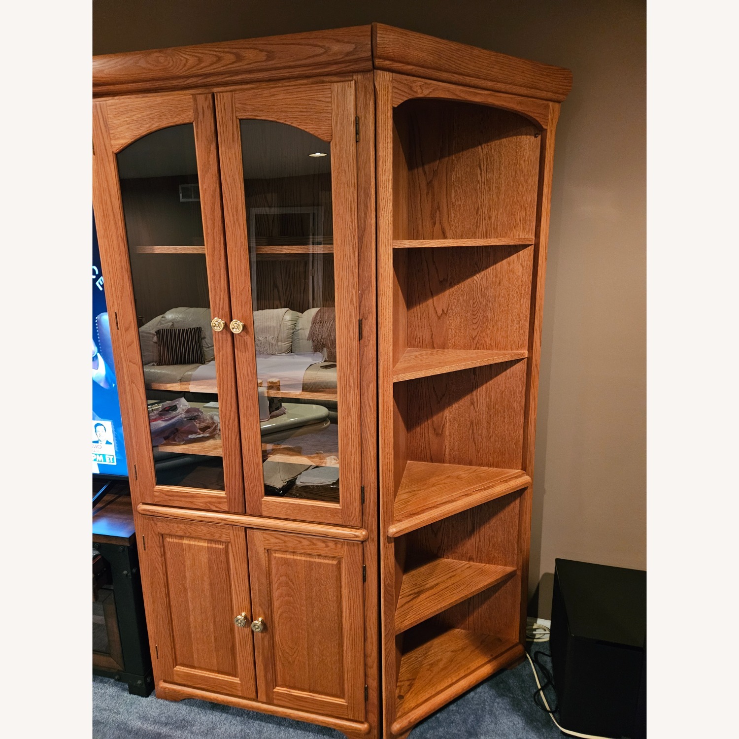 Kings Furniture Natural Wood Wall Unit - image-2