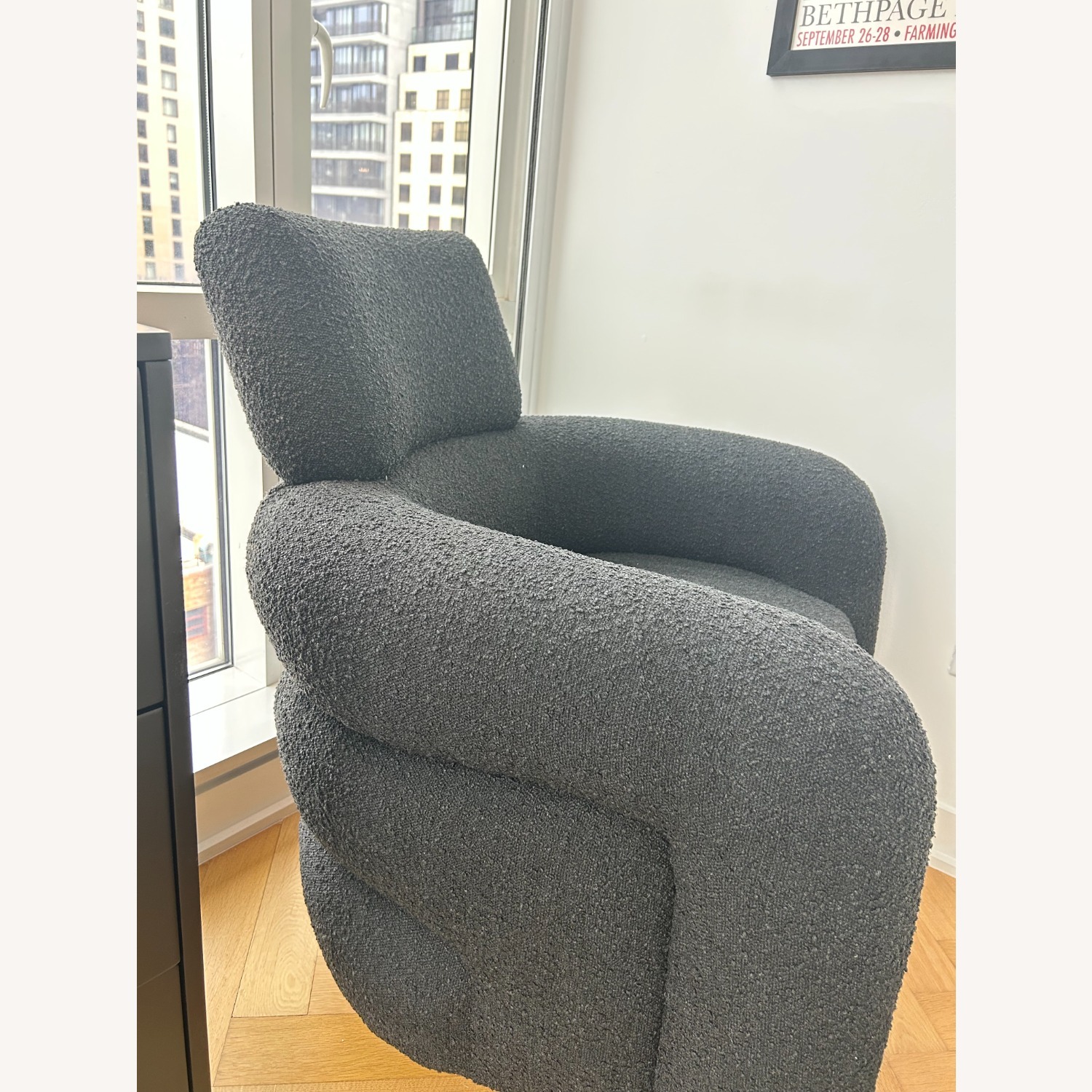 Crate & Kids Black Boucle Nursing Chair - image-5