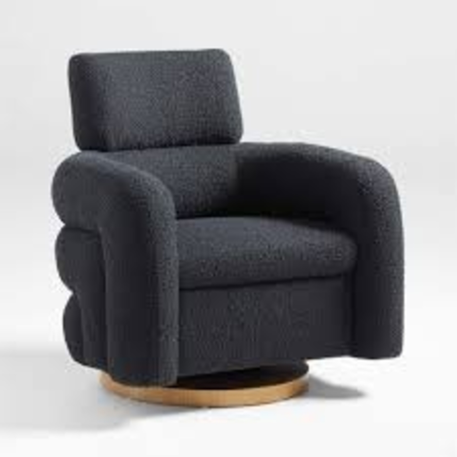 Crate & Kids Black Boucle Nursing Chair - image-9