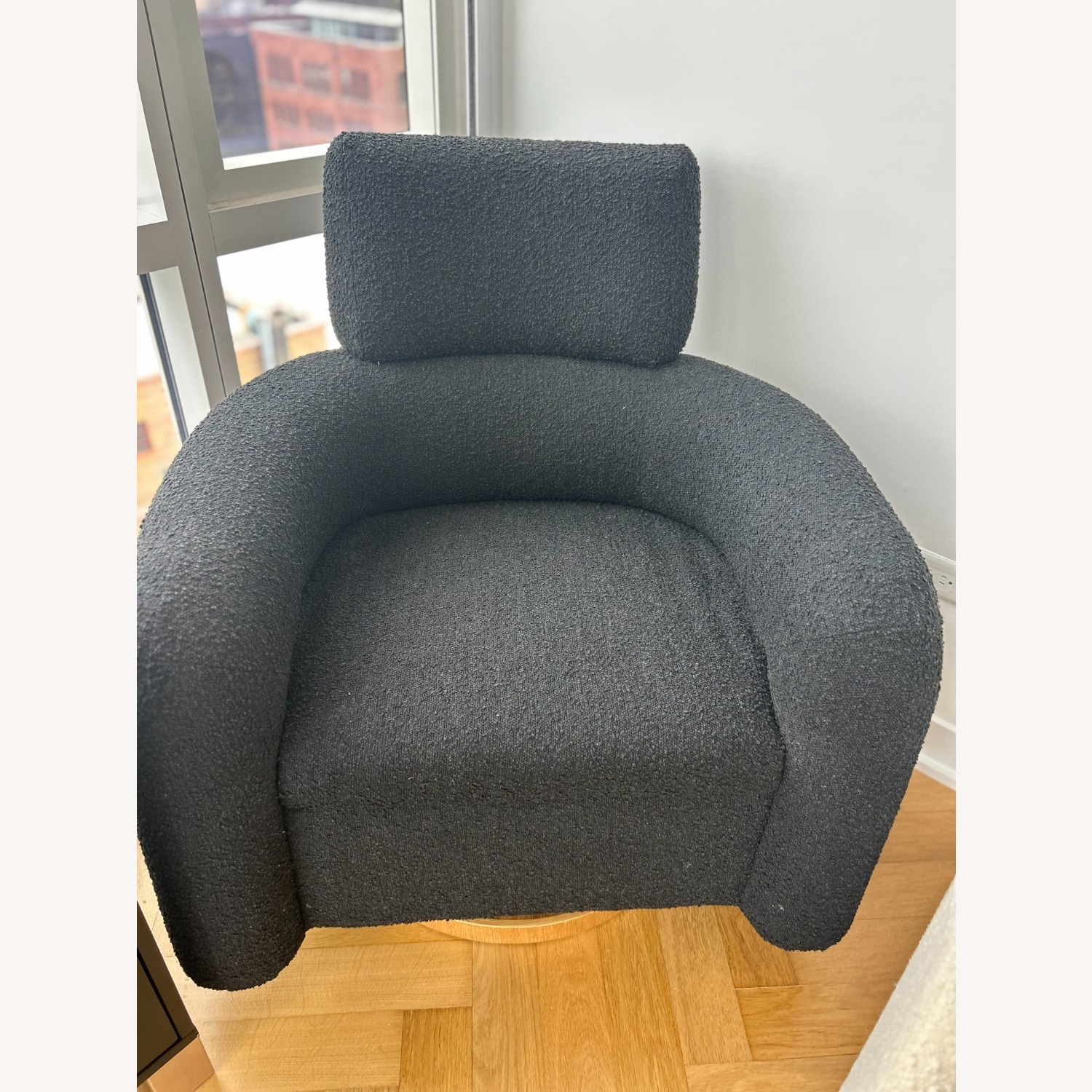 Crate & Kids Black Boucle Nursing Chair - image-4