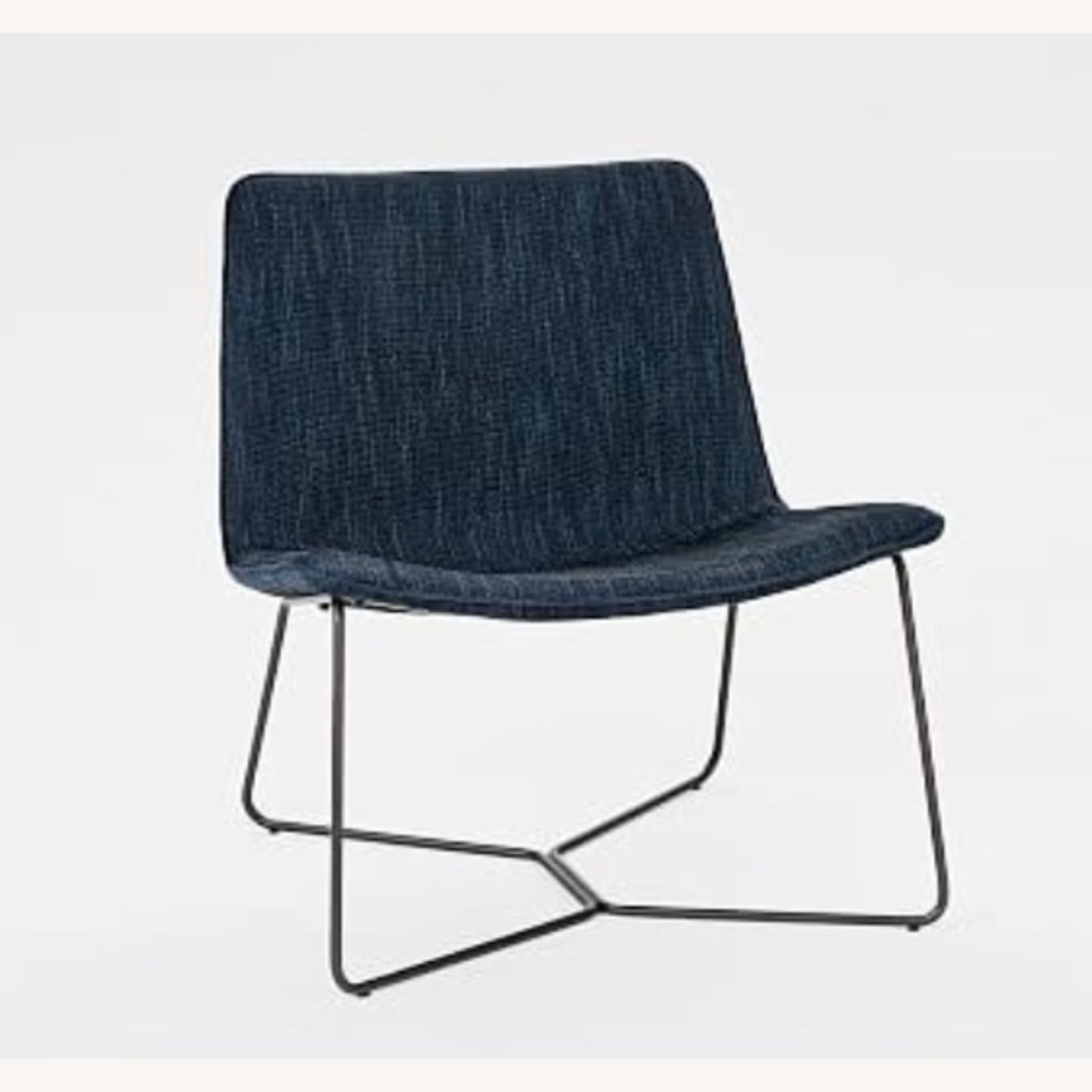 West Elm Blue Fabric Accent Chair - image-3