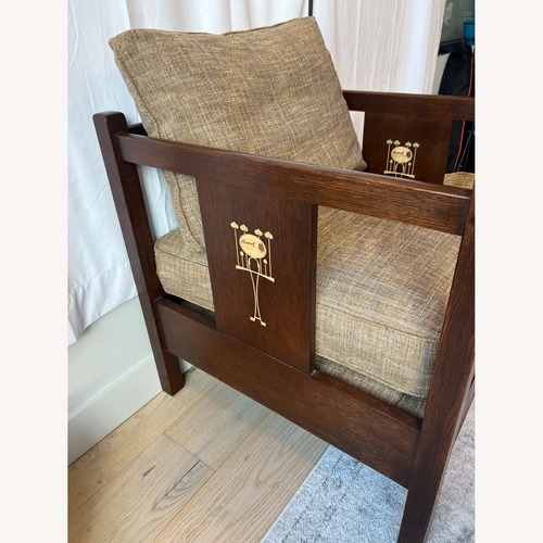 Used Stickley Audi Handcraft Inlay Armchair for sale on AptDeco