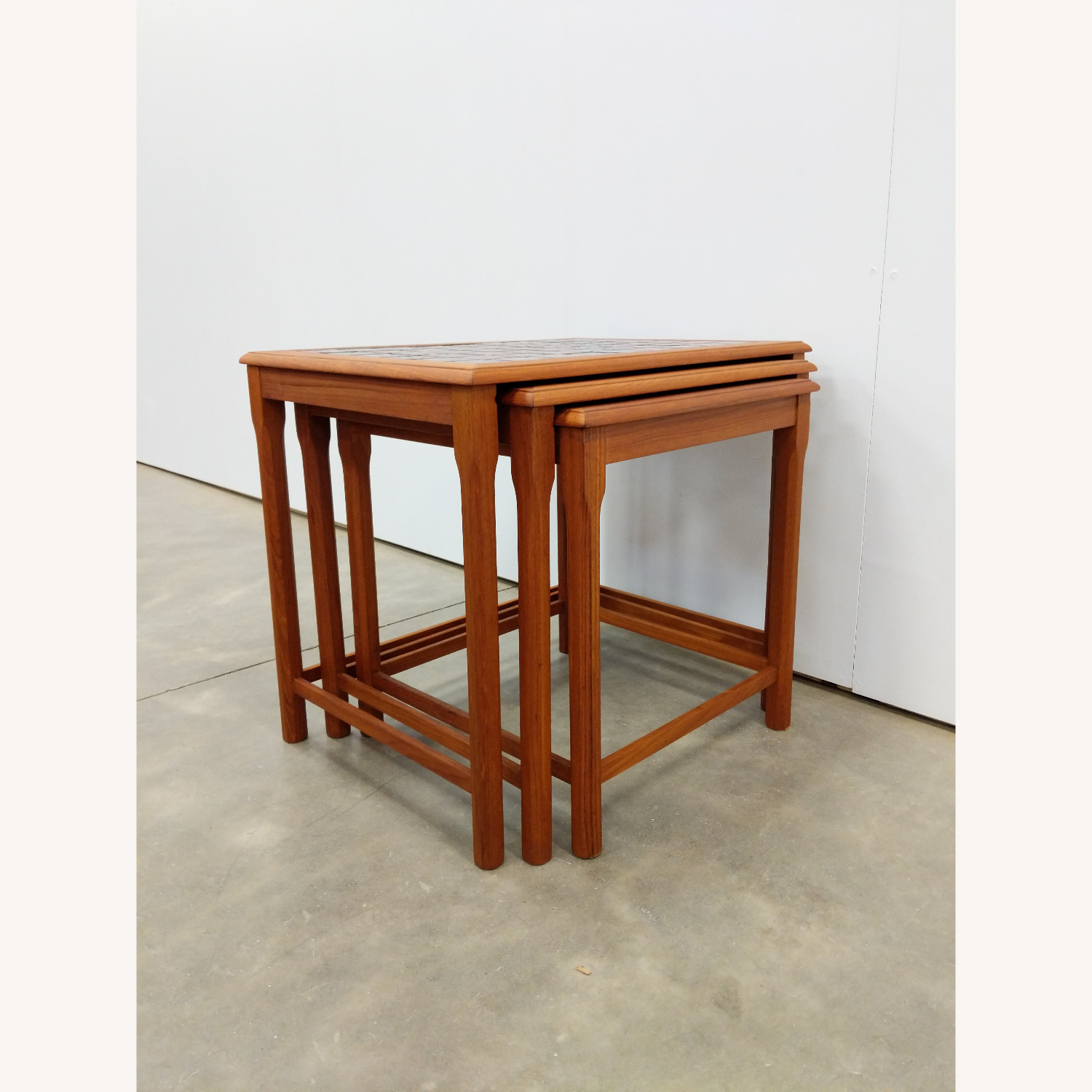 Set of Vintage Danish Modern Teak Nesting Tables - image-7