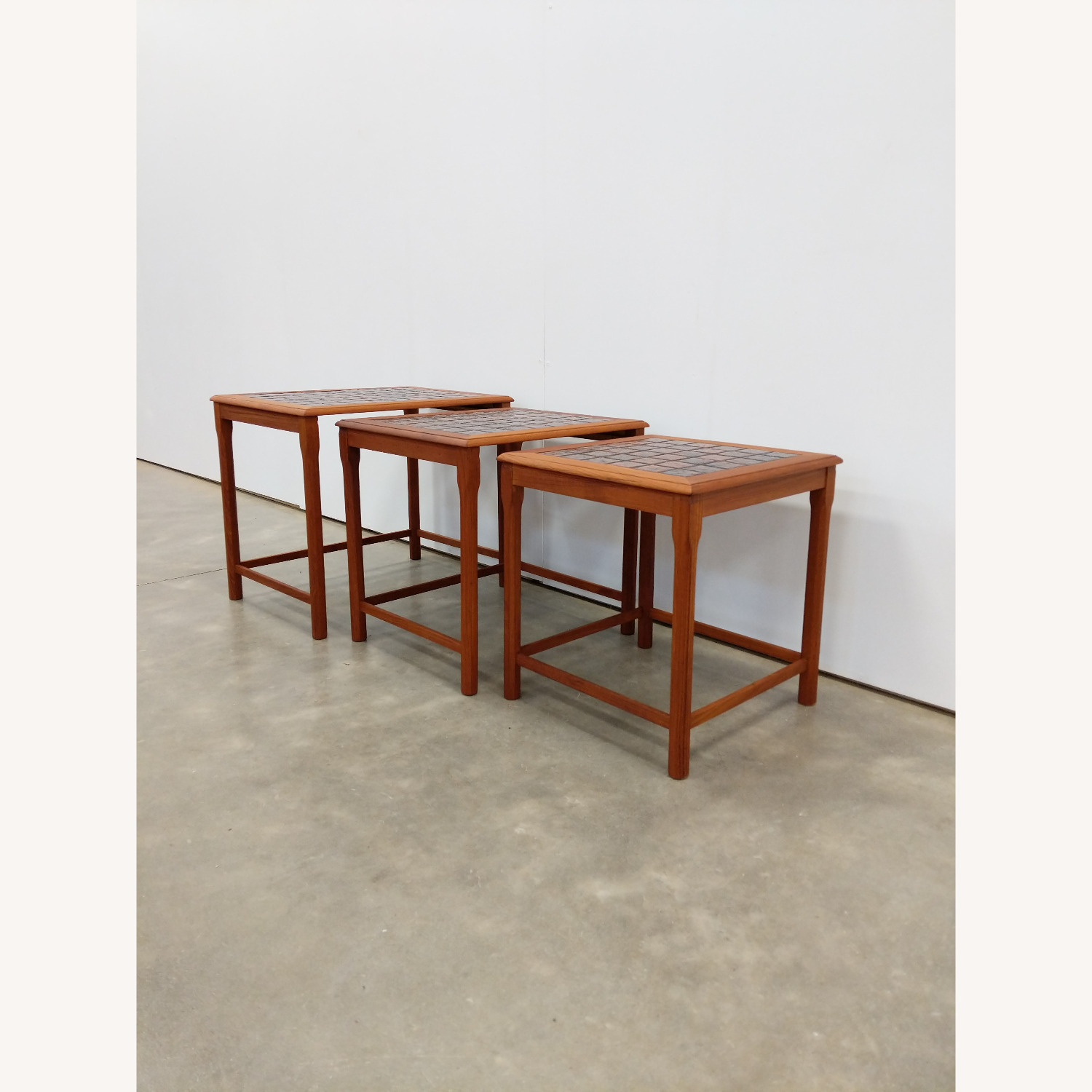 Set of Vintage Danish Modern Teak Nesting Tables - image-3