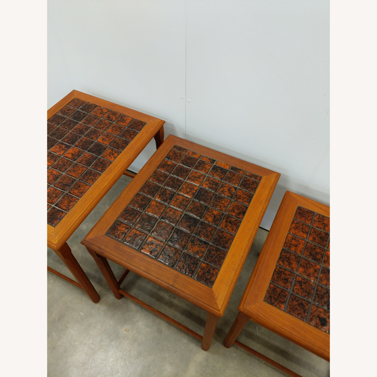 Set of Vintage Danish Modern Teak Nesting Tables - image-4