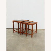 Set of Vintage Danish Modern Teak Nesting Tables