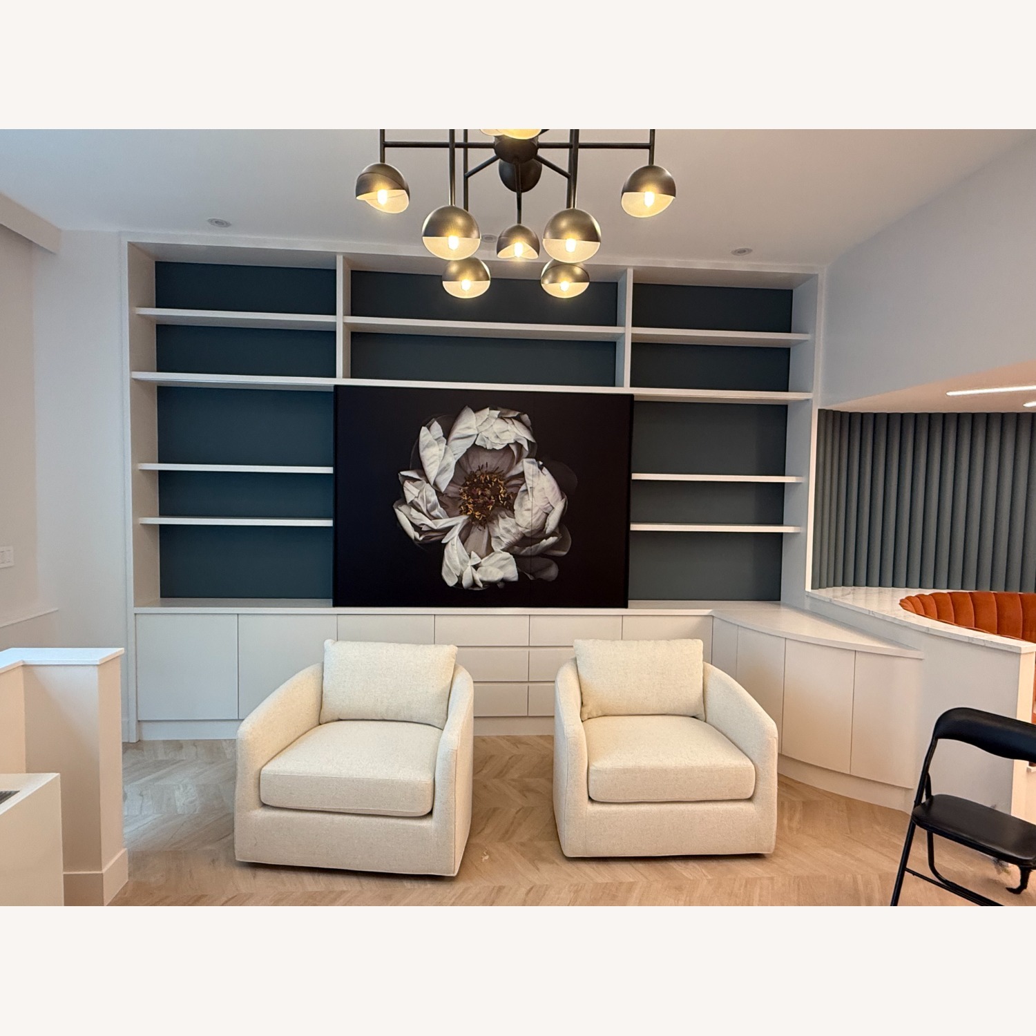 Pottery Barn Remmy Swivel Accent Chairs - image-1