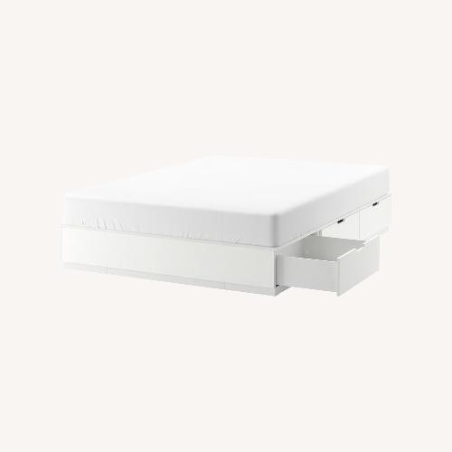 Used IKEA Nordli Queen Bed Frame with Storage for sale on AptDeco