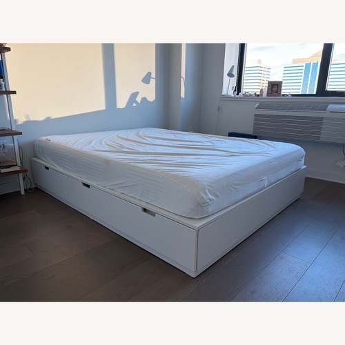 Used IKEA Nordli Queen Bed Frame with Storage for sale on AptDeco
