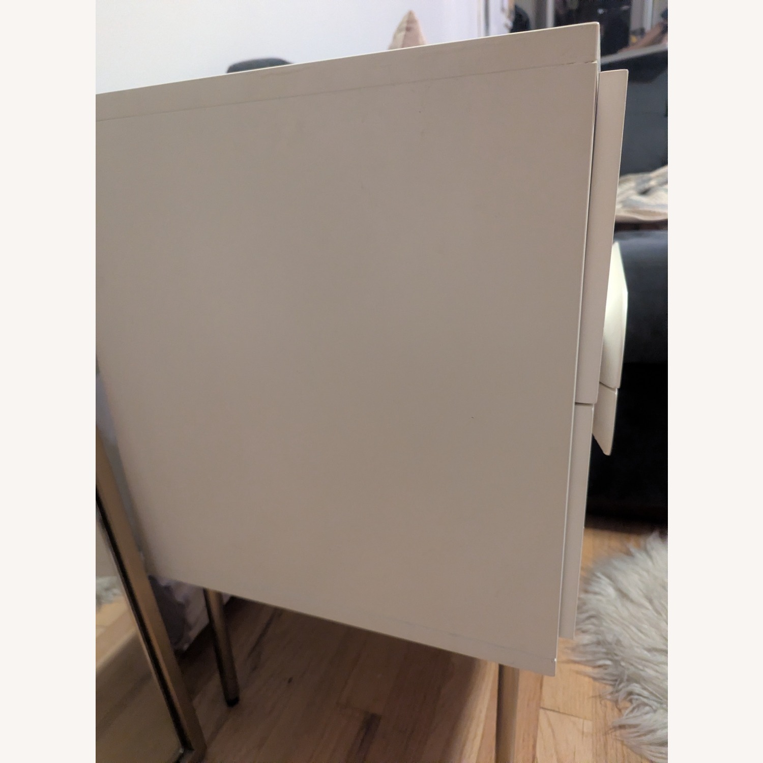 West Elm Gemini White Nightstand - image-4