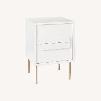 West Elm Gemini White Nightstand