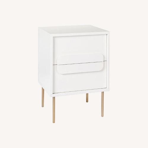 Used West Elm Gemini White Nightstand for sale on AptDeco